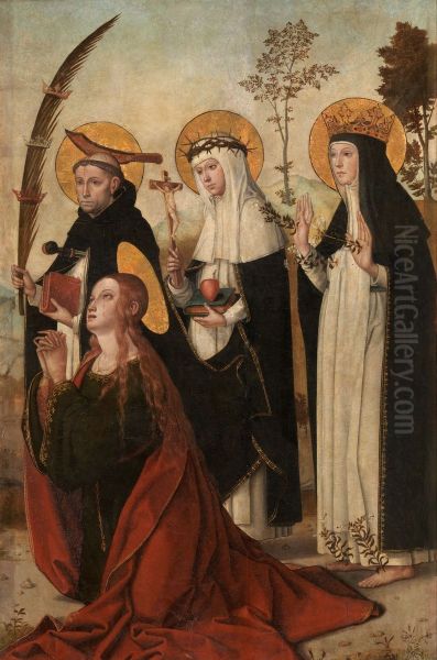 La Magdalena, San Pedro de Verona, Santa Catalina de Siena y la beata Margarita de Hungria - view 1