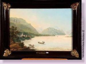 Lac Anime Dans Les Alpes by Nikanor Grigorevich Chernetsov