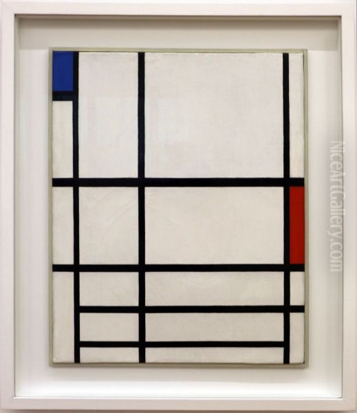 Composition en rouge, bleu et blanc II - view 1