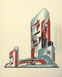 Architectural Composition No. 195 by Iakov Chernikhov