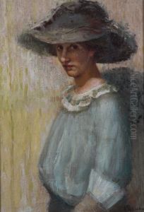 Portrait of the woman artist Frederica