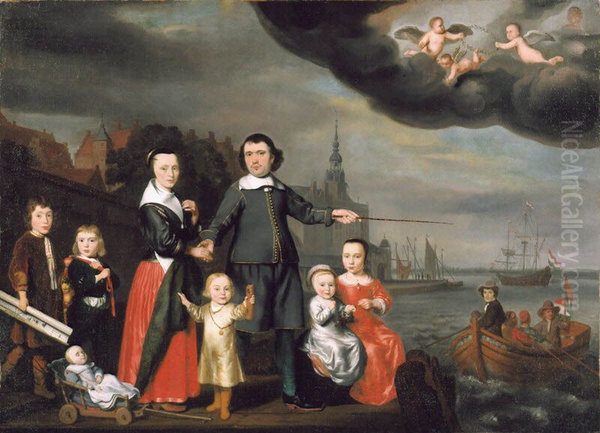 Captain Job Jansse Cuijter and His Family - view 1