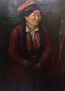 Kalmyk woman by Wilhelm Kiesewetter