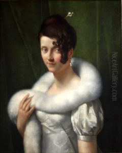 Portrait de jeune femme au boa by Francois Gerard