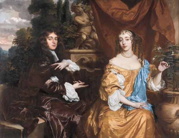 Portrait of Henry Hyde, Viscount Cornbury, later 2nd Earl of Clarendon (1688-1709) and his wife, Theodosia Capel, Viscountess Cornbury - view 1