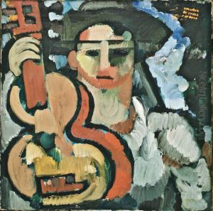 Small guitar by Amadeo De Souza Cardoso