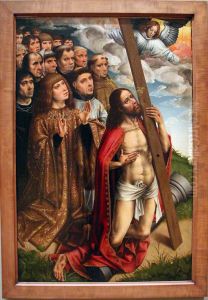 Le Christ mediateur, avec Philippe le Beau (1478-1506) by Colijn de Coter