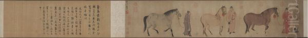 Three Horses and Four Grooms - view 1