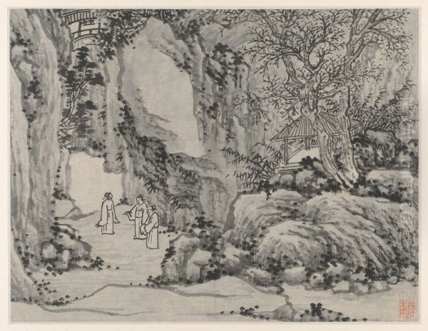 The Sword Spring, Tiger Hill, from Twelve Views of Tiger Hill, Suzhou - view 1