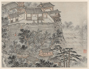 The Five Sages Terrace, from Twelve Views of Tiger Hill, Suzhou The Five Sages Terrace, from Twelve Views of Tiger Hill, Suzhou