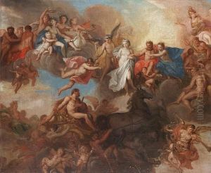 The Marriage Of Hercules And Hebe by Louis Cheron