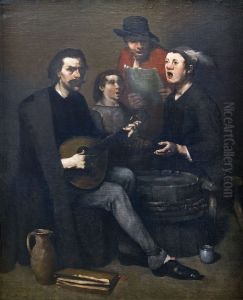 The SingersFrancais:Les ChanteursItaliano:I cantanti by Augustin Theodule Ribot
