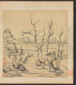 Landscape in the Style of Ni Zan by Chen Hongshou