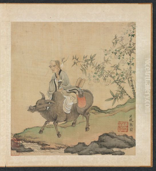 Laozi Riding an Ox - view 1