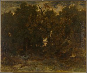 Setting Sun by Theodore Rousseau