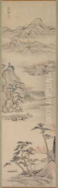 Landscape with Boaters - view 1