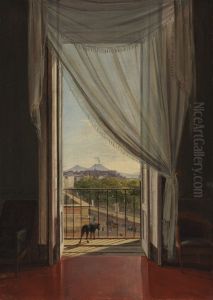 A View of Naples through a Window by Franz Ludwig Catel