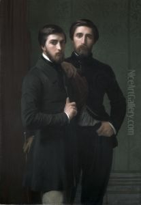 Rene-Charles Dassy and His Brother Jean-Baptiste-Claude-Amede Dassy by Hippolyte Flandrin