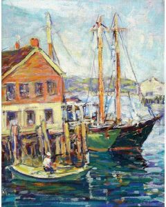 American Gloucester Harbor Landscape American Gloucester Harbor Landscape