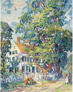 House With Multiple Figures by Kathryn Cherry