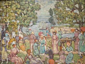 Am Strand, Nr. 3 by Maurice Prendergast
