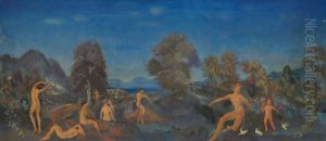 Hermes and the Infant Dionysus by Arthur Bowen Davies