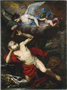 The Vision of Saint Jerome by Giovan Battista Langetti