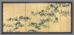Irises by Watanabe Shiko
