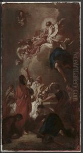 Sketch for "The Assumption of the Virgin" (for St. James, Zbraslav, near Prague)? by Giovanni Battista Piazzetta