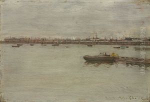Gray Day on the Bay by William Merritt Chase