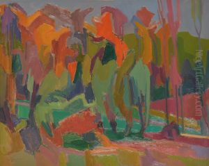 Bos van Kasteel Neercanne (abstractie) by Willy Gorissen