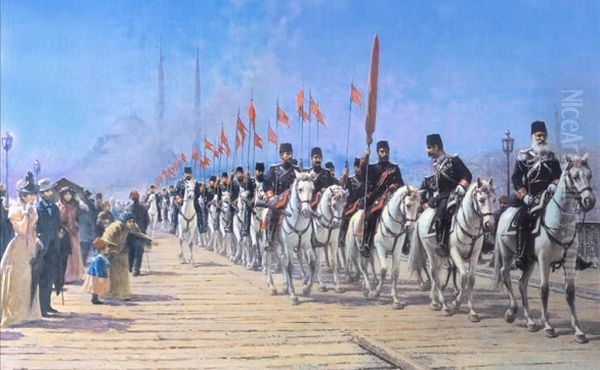 Ertugrul Suvari Alayi Koprude (1901) - view 1
