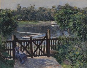 Garden entrance, Petit-Gennevilliers by Gustave Caillebotte