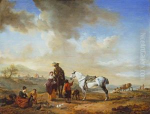By the Riverside by Philips Wouwerman