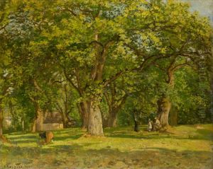 La Foret by Camille Pissarro