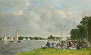 Regatta at Argenteuil by Eugene Louis Boudin