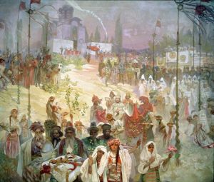 The coronation of the Serbian Tsar Stefan Dusan as East Roman Emperor