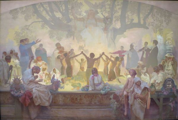 The Oath of Omladina Under the Slavic Linden Tree - view 1