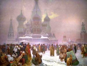 Zruseni nevolnictvi na Rusi by Alphonse Mucha
