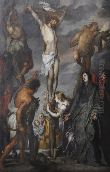 Christ's death on the cross at Gogotha - view 1
