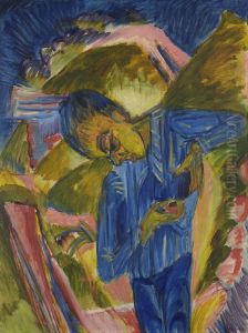 Knave with sweeties by Ernst Ludwig Kirchner