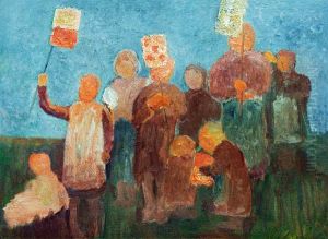 Children with Lanterns by Paula Modersohn-Becker