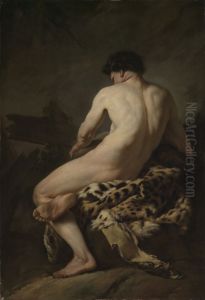 Akt als Bacchus