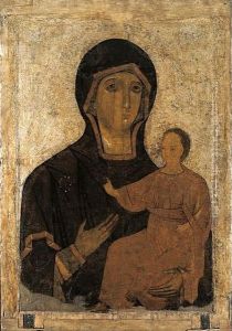 Ryazan Madonna and child by unknown