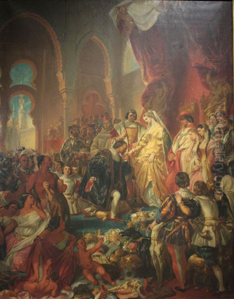 Christophe Colomb a la cour de Ferdinand et Isabelle - view 1