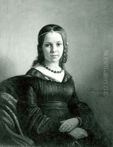 Portrait of Emilie Preyer (circa 1825-1905) - view 1