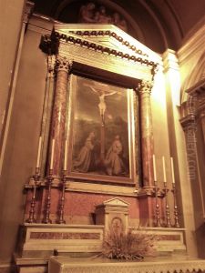 Crocifisso con i santi Bernardino e Antonio da Padova