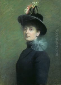Self-portrait by Asta Norregaard