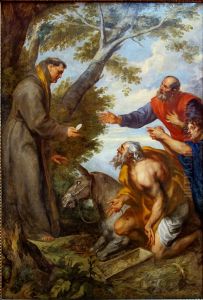 Saint Francis of Assisi and the miracle of the host and the mule by Sir Anthony Van Dyck