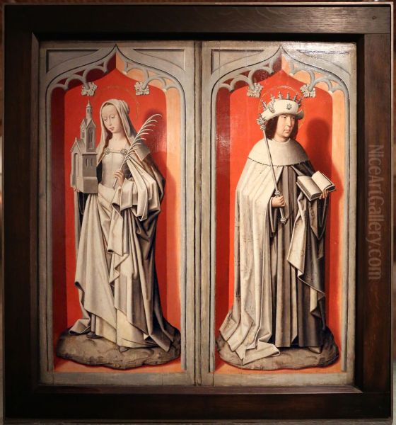 De H. Barbara (links), de H. Lodewijk (rechts) - view 1